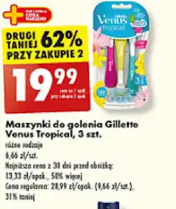 Biedronka Maszynki do golenia Gillette Venus Tropical oferta