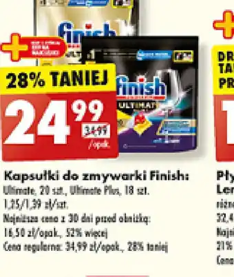 Biedronka Kapsułki do zmywarki Finish oferta