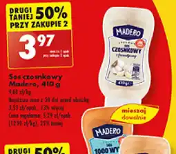 Biedronka Sos czosnkowy Madero oferta