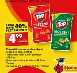 Biedronka Orzeszki ziemne w chrupiącej skorupce Top oferta