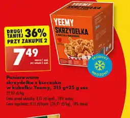 Biedronka Panierowane skrzydełka z kurczaka Yeemy oferta