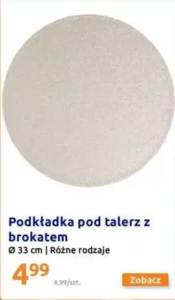 Podkładka pod talerz z brokatem