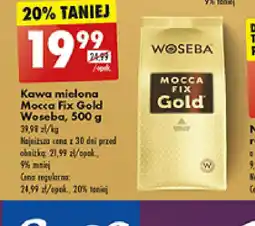 Biedronka Kawa mielona Mocca Fix Gold Woseba oferta
