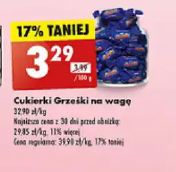 Biedronka Cukierki Grześki na wagę oferta