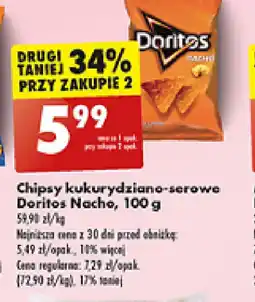 Biedronka Chipsy kukurydziano-serowe Doritos Nacho oferta