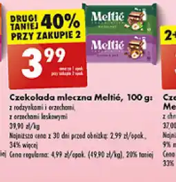 Biedronka Czekolada mleczna Melti oferta