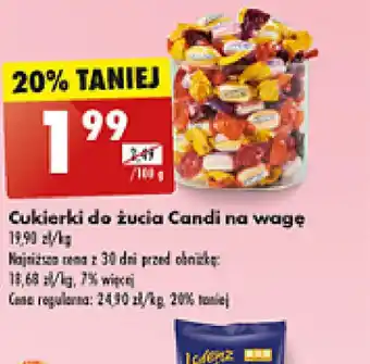 Biedronka Cukierki do żucia Candi na wagę oferta