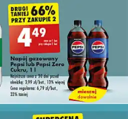 Biedronka Napój gazowany Pepsi lub Pepsi Zero Cukru oferta