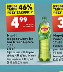 Biedronka Napój niegazowany Ice Tea Green Lipton oferta