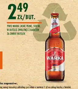 Biedronka Piwo Warka Jasne Pełne oferta