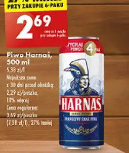 Biedronka Piwo Harnaś 500 ml oferta