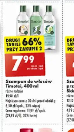 Biedronka Szampon do włosów Timotei oferta
