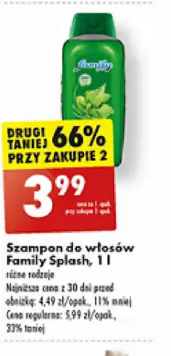 Biedronka Szampon Family Splash oferta