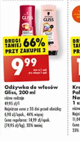 Biedronka Odżywka do włosów Gliss oferta