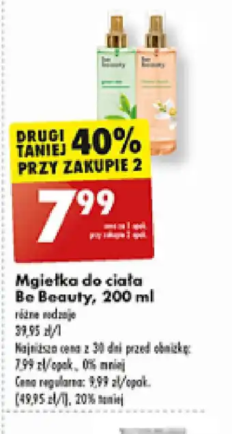 Biedronka Mgiełka do ciała Be Beauty oferta
