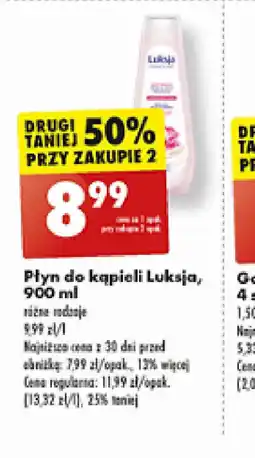 Biedronka Płyn do kąpieli Luksja oferta