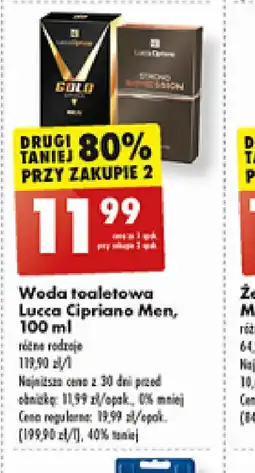 Biedronka Woda toaletowa Lucca Cipriano Men oferta