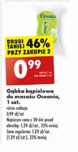 Biedronka Gąbka kąpielowa do masażu Oceania oferta