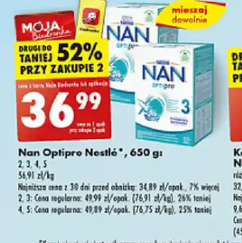 Biedronka Nan Optipro Nestle oferta