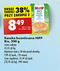 Biedronka Kaszka bezmleczna Hipp Bio oferta