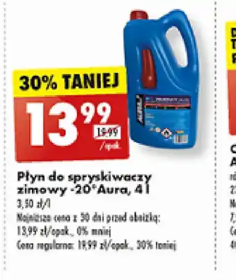 Biedronka Płyn do spryskiwaczy zimowy -20° Aura oferta