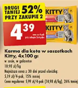Biedronka Karma dla kota w saszetkach Kitty oferta