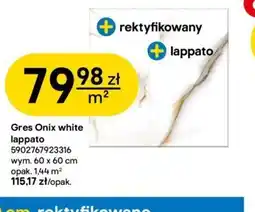 Castorama Gres Onlx white lappato oferta