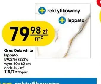 Castorama Gres Onlx white lappato oferta