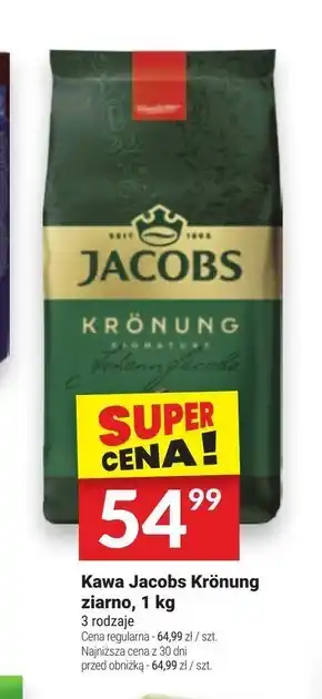 Twój Market Jacobs Krönung Kawa ziarnista palona 1 kg oferta