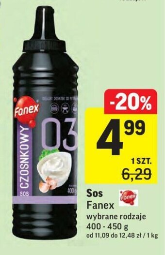 Intermarche Sos Fanex 400-450g oferta
