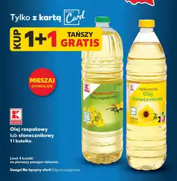 Kaufland Olej rzepakowy lub słonecznikowy oferta