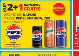 Kaufland Pepsi, Mirinda, 7UP puszki oferta