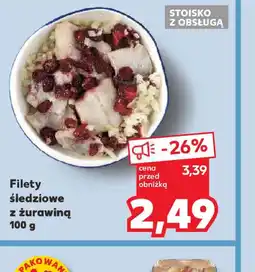 Kaufland Filety śledziowe z żurawiną oferta