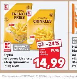 Kaufland Frytki karbowane lub proste oferta