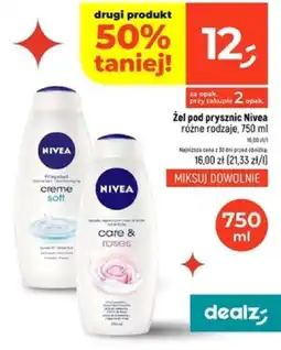Dealz Zel pod prysznic Nivea oferta