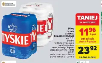 Carrefour Piwo Tyskie Gronie bezalkoholowe oferta