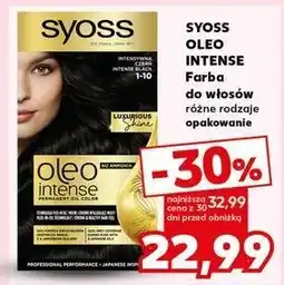 Kaufland Farba do włosów intensywna czerń 1-10 Syoss Oleo Intense oferta