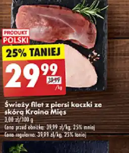 Biedronka Swieży filet z piersi kaczki ze skórą Kraina Mięs oferta