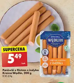 Biedronka Parówki z Filetem z indyka Kraina Wędlin oferta