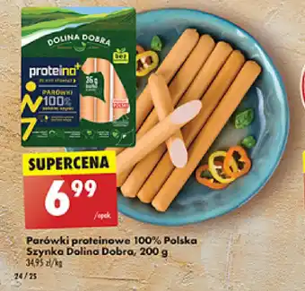 Biedronka Parówki proteinowe Dolina Dobra oferta