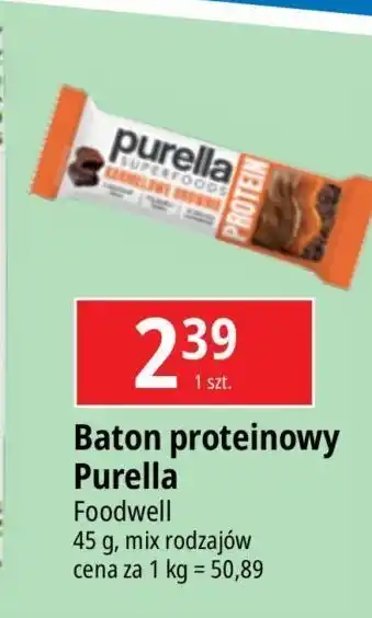 E.Leclerc Baton karmel brownie Purella Superfoods oferta