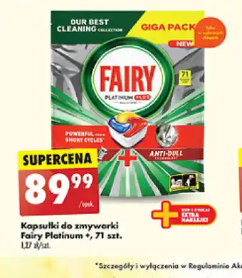 Biedronka Kapsułki do zmywarki Fairy Platinum oferta