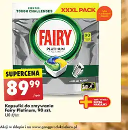 Biedronka Kapsułki do zmywania Fairy Platinum oferta