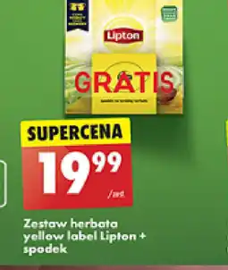 Biedronka Zestaw herbata Yellow Label Lipton oferta