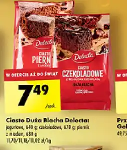 Biedronka Ciasto Duża Blacha Delecta oferta