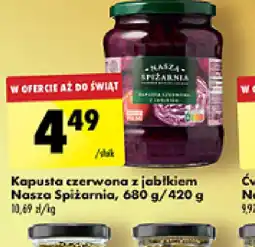 Biedronka Kapusta czerwona z jabłkiem Nasza Spiżarnia oferta