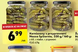 Biedronka Korniszony z przyprawami Nasza Spiżarnia oferta