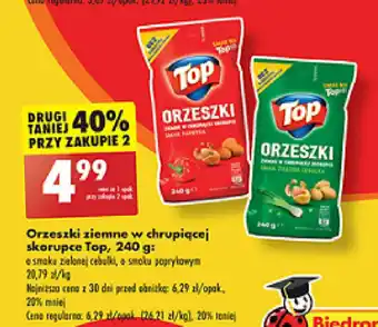 Biedronka Orzeszki ziemne w chrupiącej skorupce Top oferta