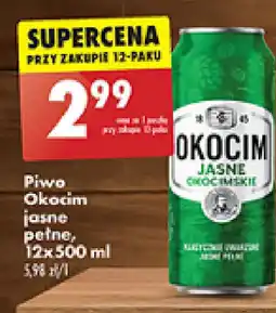 Biedronka Piwo Okocim jasne pełne oferta