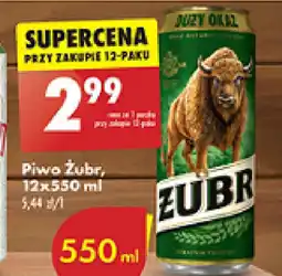 Biedronka Piwo Żubr oferta